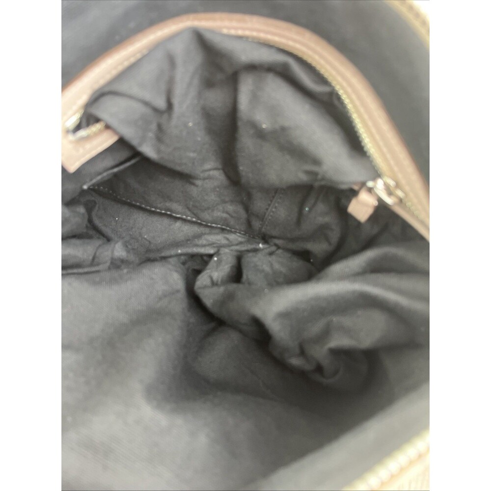 GIVENCHY Women's Crocodile Stamped-Suede Leather Medium Sized Pandora Bag Taupe - Picture 9 of 11